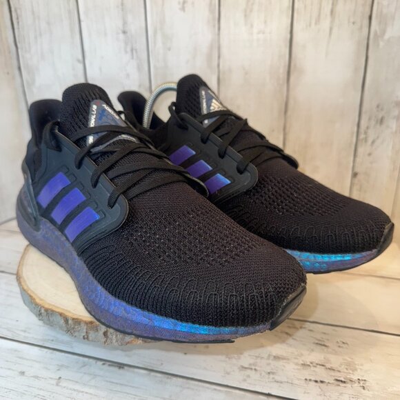 adidas UltraBoost 20 x ISS US National Lab Low Tech Black Mens 10 Shoes EG1341 - Picture 1 of 10